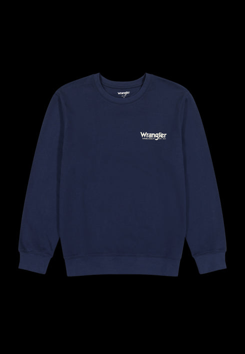 Wrangler Men's Crewneck Sweatshirt In Navy